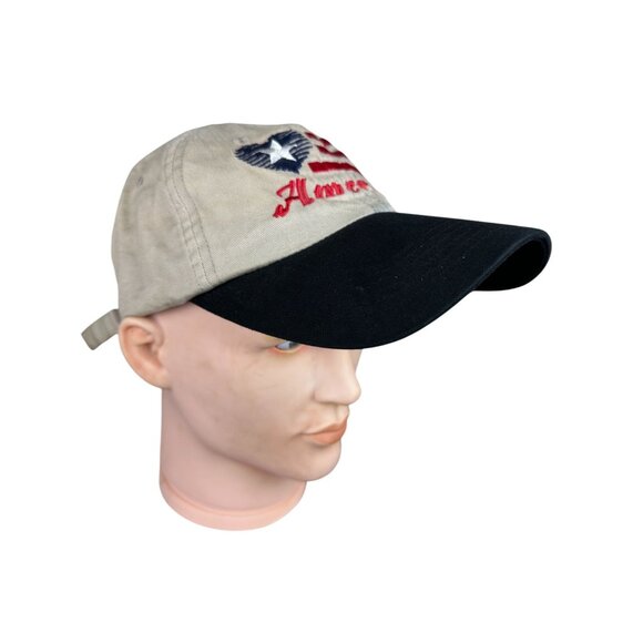 Big X Baseball Cap Men One Size Strapback Patriotic USA Flag Heart Embroidery - Picture 3 of 13